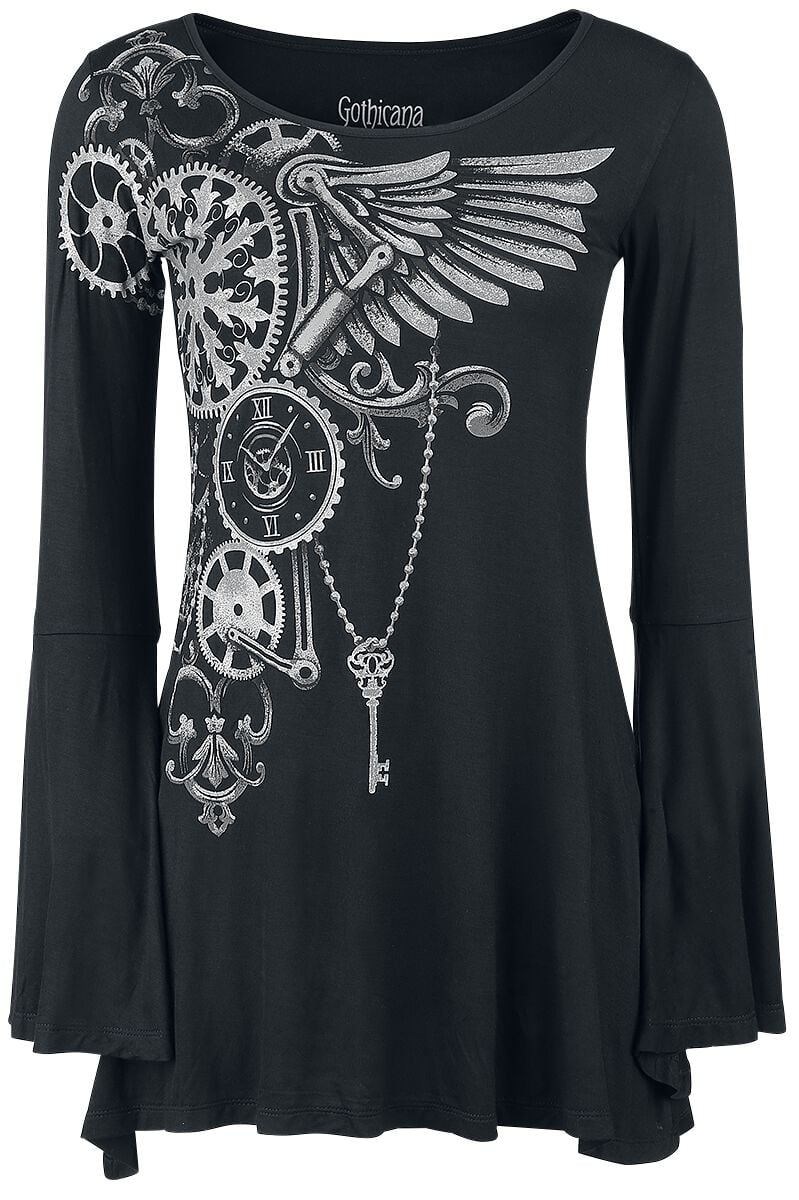 4060587262242 - Bat Country Langarmshirt schwarz in S 4060587262242 - Bat Country Langarmshirt schwarz in S
