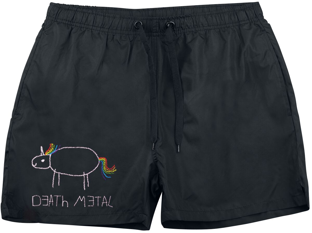 4060587265144 - Death Metal Unicorn Badeshort schwarz