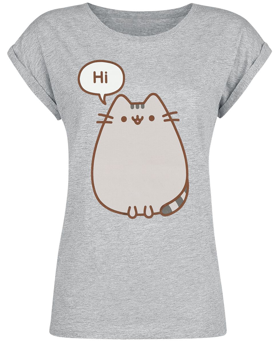 4060587306373 - Hi Bye T-Shirt grau meliert in 4XL 4060587306373 - Hi Bye T-Shirt grau meliert in 4XL