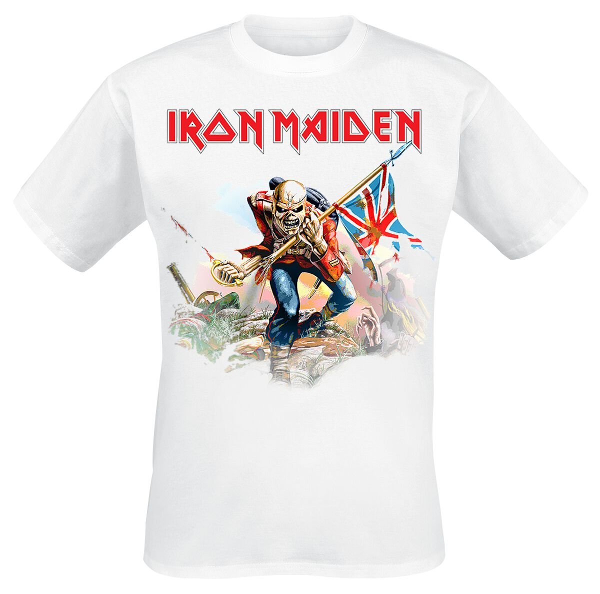 4060587373986 - Trooper On White T-Shirt weiß in XL 4060587373986 - Trooper On White T-Shirt weiß in XL