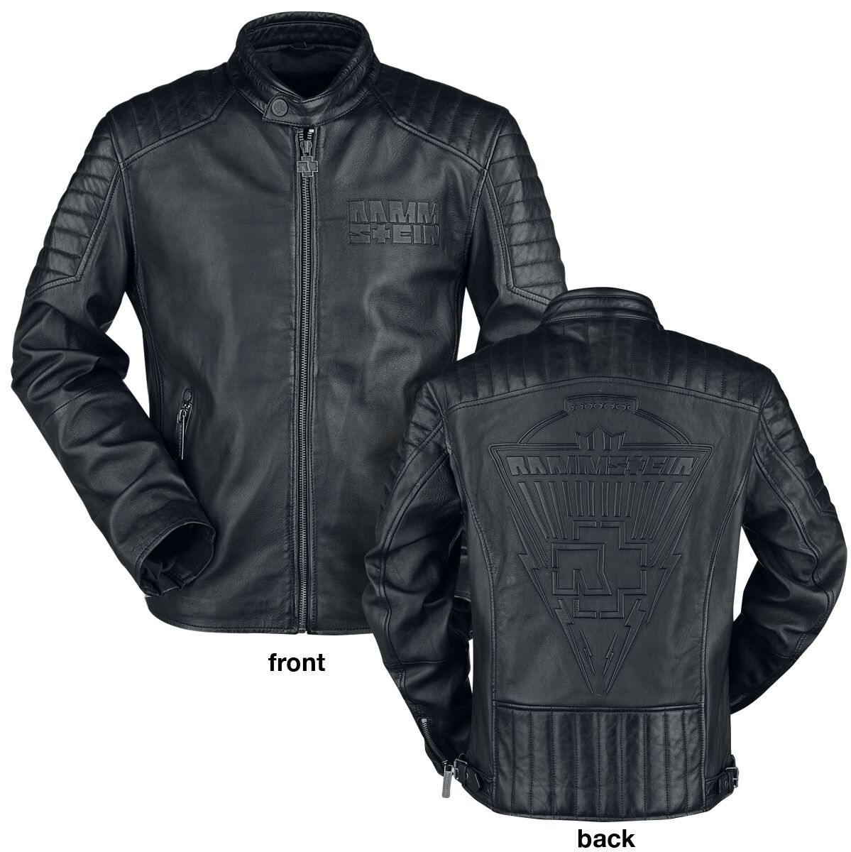 4060587465711 - Logo Lederjacke schwarz in S