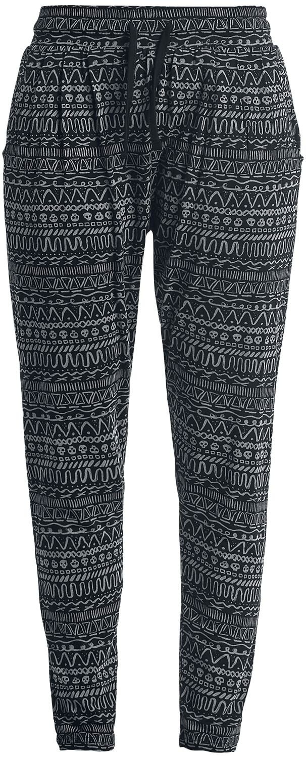 4060587506636 - Relax - Take It Easy Stoffhose schwarz weiß in L 4060587506636 - Relax - Take It Easy Stoffhose schwarz weiß in L