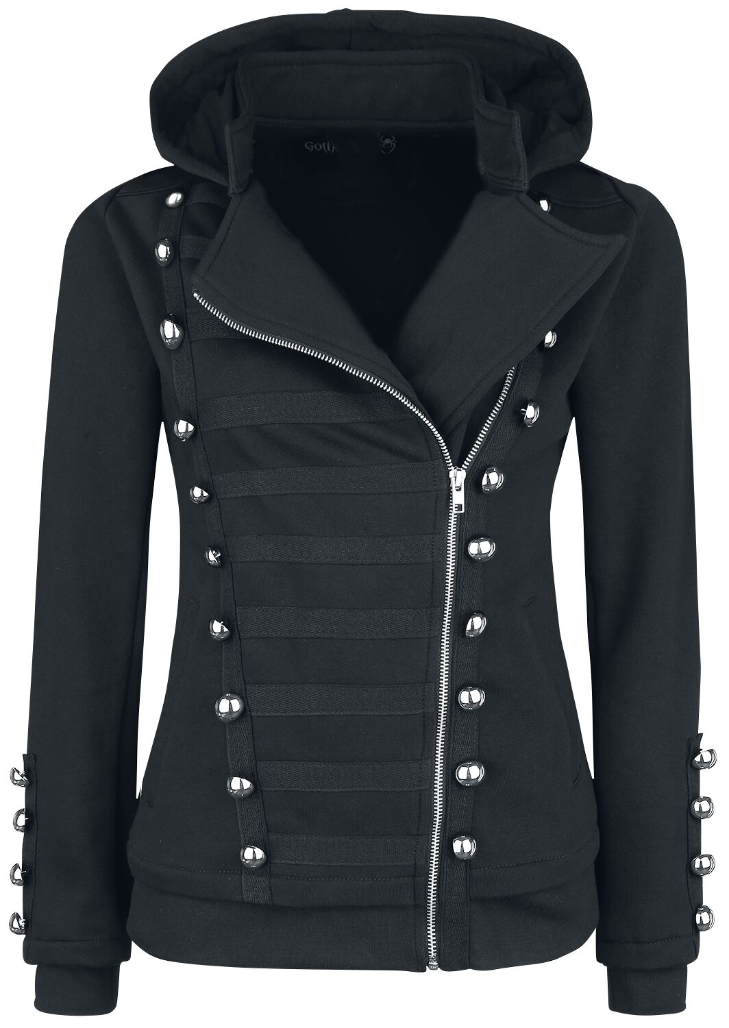 4060587513115 - Let It Rock Kapuzenjacke schwarz in S