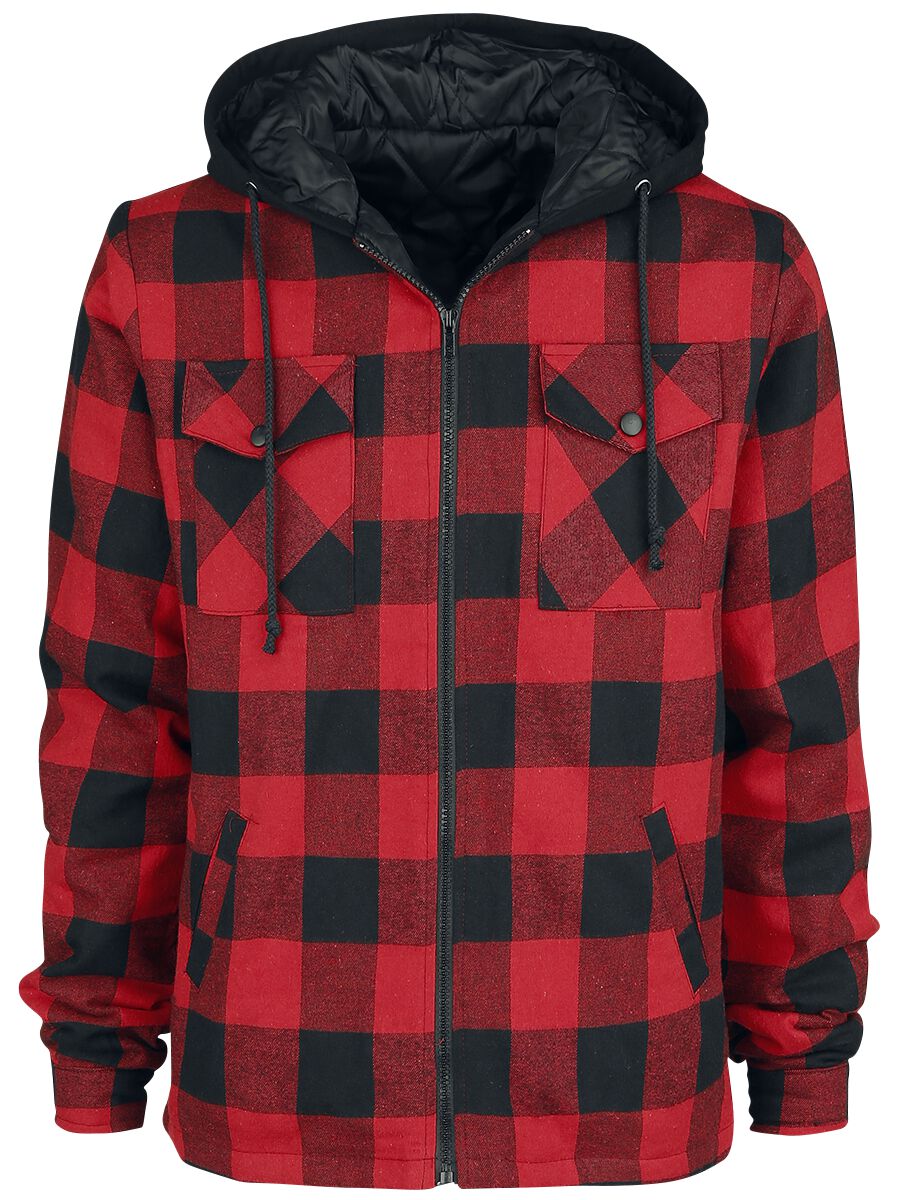 4060587627577 - Lumberjack Übergangsjacke rot schwarz in S