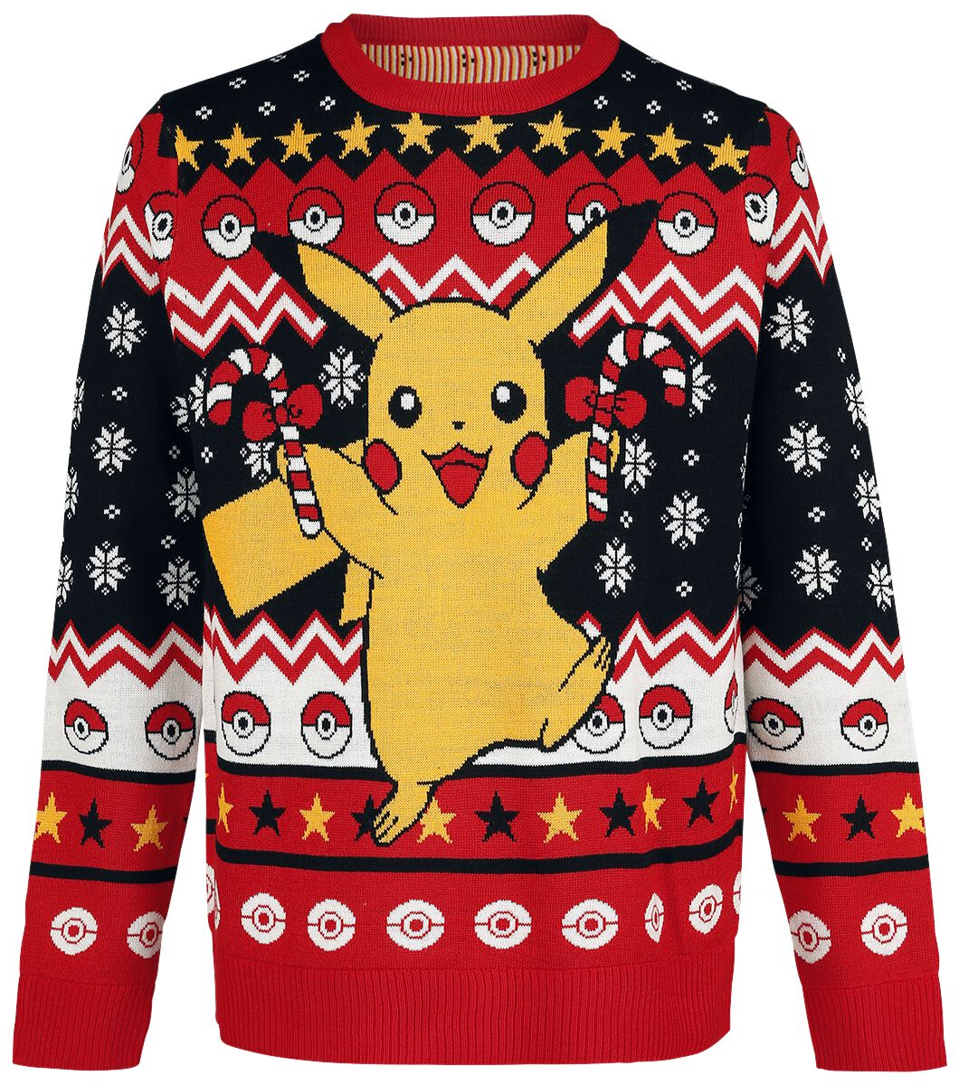 4060587686475 - Pikachu Weihnachtspullover multicolor in S