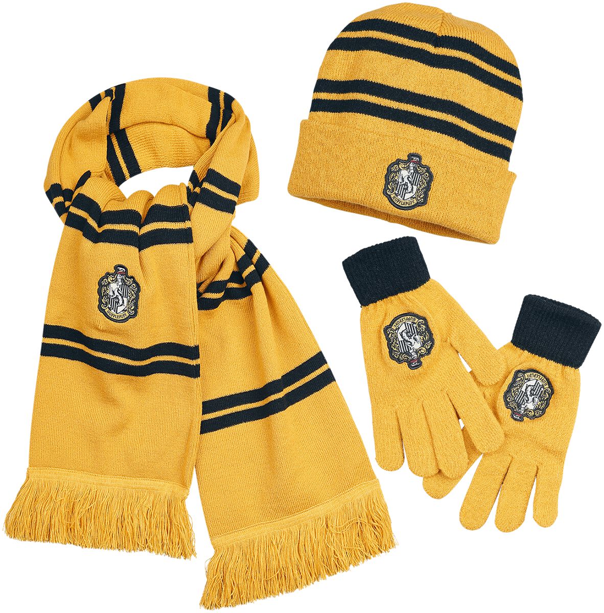 4060587696979 - Hufflepuff Schal gelb schwarz