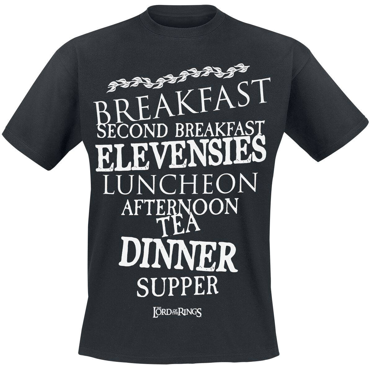 4060587749286 - Der Herr der Ringe Hobbit Meals T-Shirt schwarz in L 4060587749286 - Der Herr der Ringe Hobbit Meals T-Shirt schwarz in L