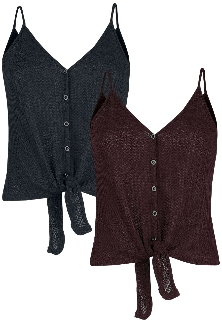 4060587850494 - Doppelpack Top´s Top schwarz bordeaux in 3XL 4060587850494 - Doppelpack Top´s Top schwarz bordeaux in 3XL