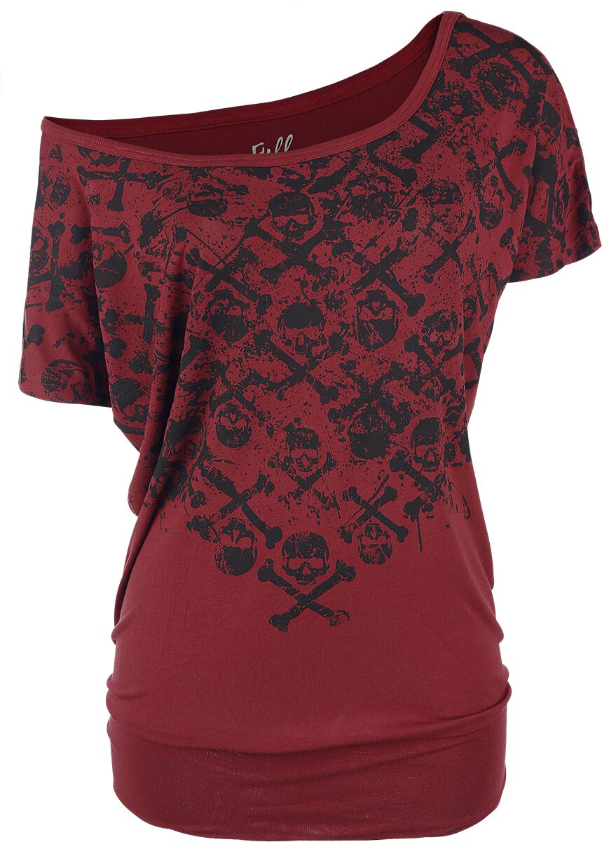 4060587873622 - Can You Read My Mind T-Shirt bordeaux in XL