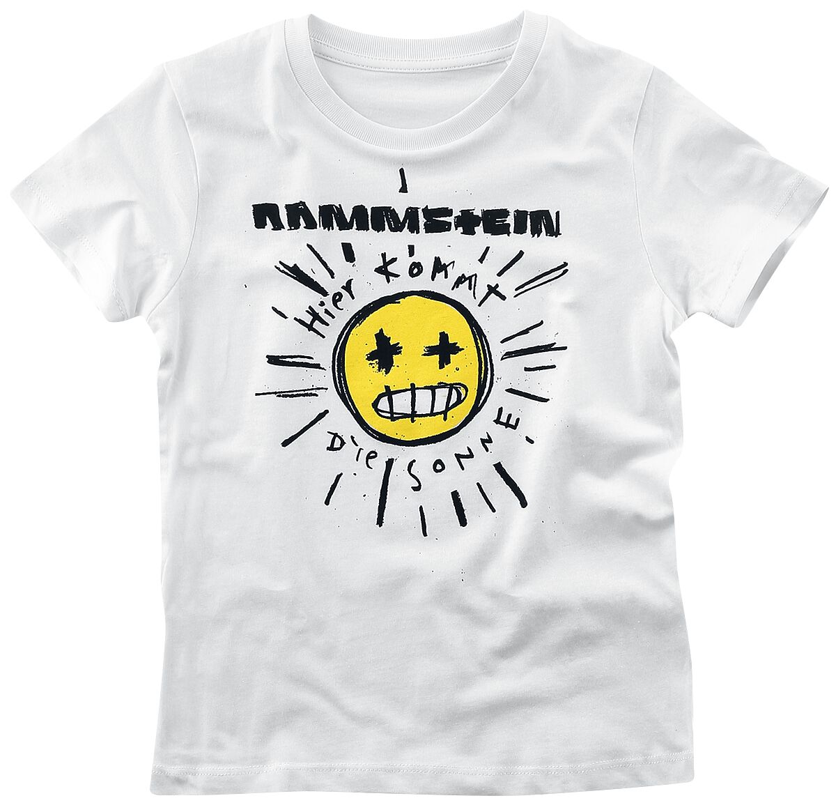 4060587908256 - Kids - Sonne T-Shirt weiß in 110 116