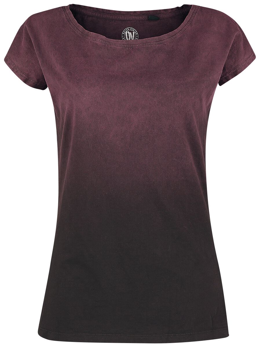 4060587926380 - Marylin T-Shirt grau weinrot in L 4060587926380 - Marylin T-Shirt grau weinrot in L