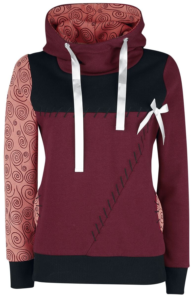 4060587931230 - Sally Kapuzenpullover schwarz rot rosa in XL 4060587931230 - Sally Kapuzenpullover schwarz rot rosa in XL