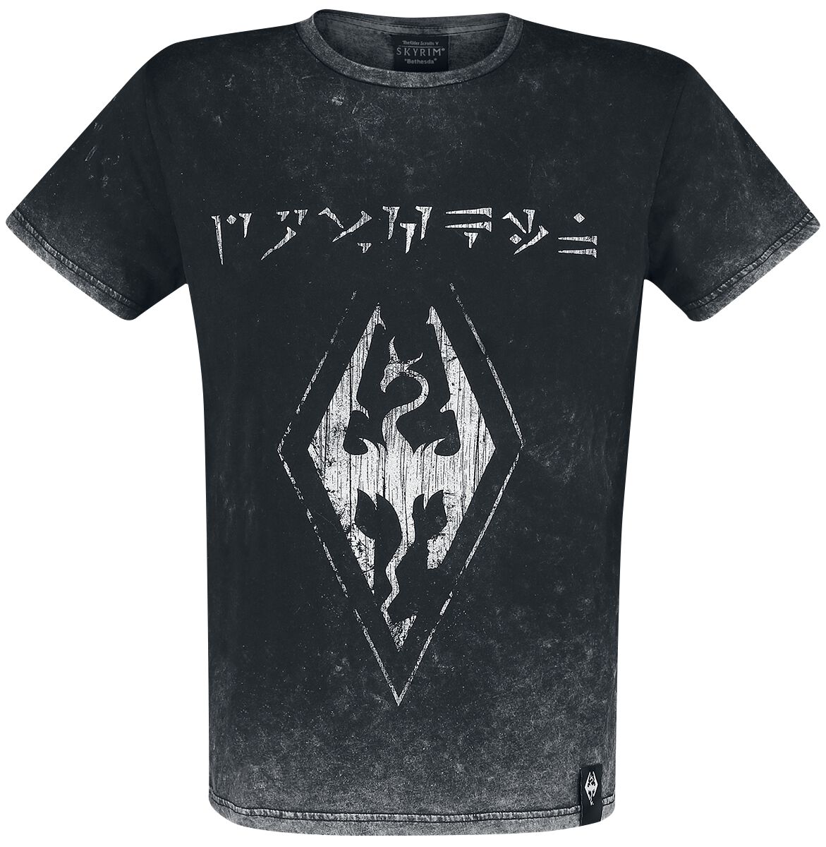 4060587968144 - V - Skyrim - Dovahkiin Logo T-Shirt schwarz in L