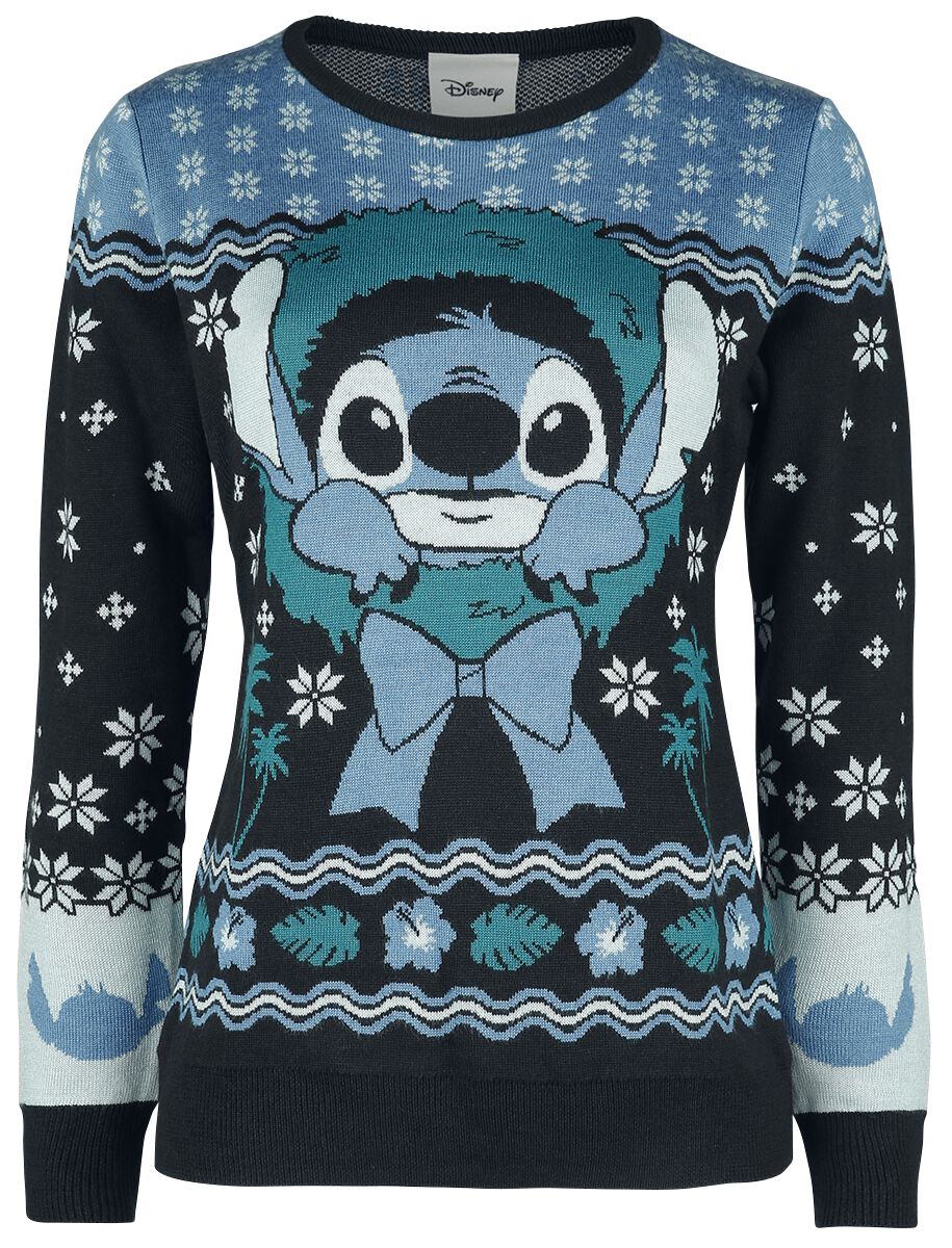 4060587988562 - Lilo & Stitch Christmas Stitch Weihnachtspullover blau grün 4060587988562 - Lilo & Stitch Christmas Stitch Weihnachtspullover blau grün