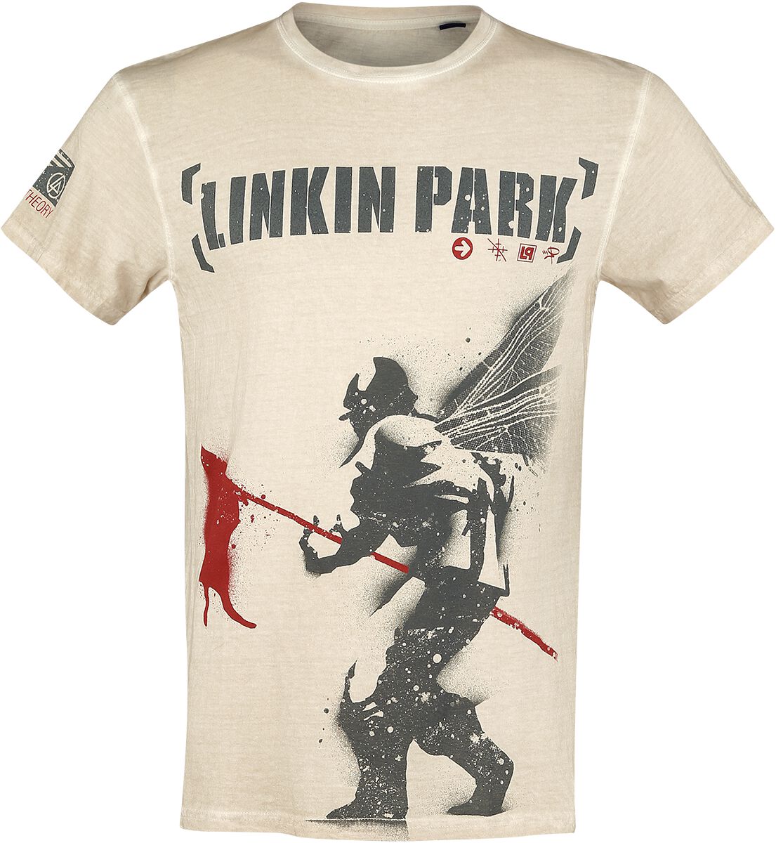 4060587992712 - Hybrid Theory T-Shirt altweiß in XL 4060587992712 - Hybrid Theory T-Shirt altweiß in XL