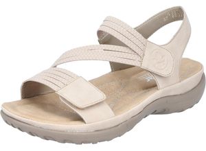 4060596530578 - rieker Sandalen Klettverschlüsse Fersenriemen für Damen beige 36