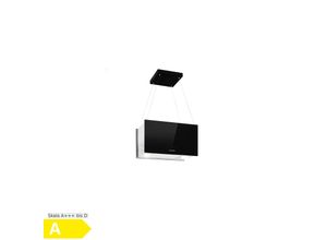 4060656108709 - - Kronleuchter L Inselabzugshaube 60cm Abluft 590m³ h LED Touch Glas schwarz - Schwarz