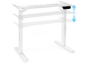 4060656159329 - oneconcept Multidesk Comfort höhenverstellbarer Schreibtisch elektrisch 62-128 cm Höhe weiß