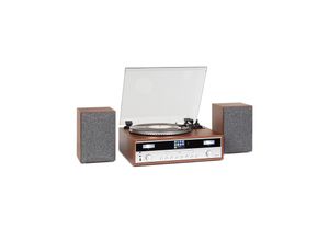 4060656161810 - Birmingham HiFi Stereo-System DAB+ FM BT-Funktion Vinyl CD USB AUX-In