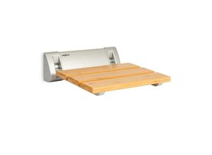 4060656222481 - Arielle Duschsitz Bambus Aluminium klappbar 160 kg max holz - Bambus - Oneconcept