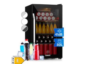 4060656227998 - Beersafe XXL Onyx Kühlschrank 80 Liter 3 Böden Panoramaglastür