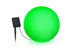 4060656228872 - Shinestone Solar 50 Kugelleuchte Solarpanel Ø50cm RGB-LED IP68 Akku grau meliert - Grün