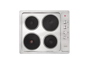 4060656448461 - Appetito 4 Elektrokochfeld 4 Platten 6 Stufen 5500 Watt Edelstahl