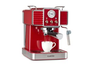 4060656448584 - Gusto Classico Espressomaker 1350 Watt 20 Bar Druck 15 Liter Rot 4060656448584 - Gusto Classico Espressomaker 1350 Watt 20 Bar Druck 15 Liter Rot