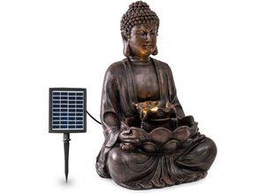 4060656449666 - Feldt Dharma Solarbrunnen Gartenbrunnen Zierbrunnen Dekobrunnen Solarbetrieb LED-Beleuchtung 48 x 72 x 41 cm (BxHxT) Material Polyresin für