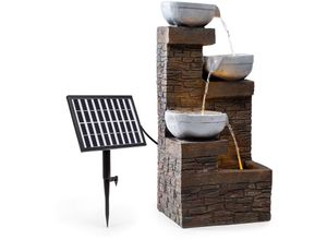 4060656449680 - Blum - feldt Fez Solarbrunnen Gartenbrunnen Zierbrunnen Dekobrunnen Solarbetrieb LED-Beleuchtung 34 x 76 x 36 cm (BxHxT) Material Polyresin 3