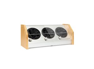 4060656451287 - Garonne 6 Uhrenbeweger für Automatikuhren - Uhrendreher mit 3 Drehtellern für 6 Uhren Watch Winder mit 3 Drehgeschwindigkeiten 4 Ratationsmodi