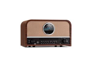 4060656461507 - auna Columbia DAB Radio 60 W CD-Player DAB+ UKW-Tuner USB-Aufnahme Bluetooth Braun