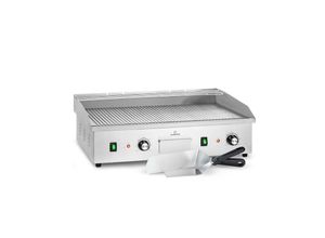 4060656500596 - Grillmeile 4400 Elektrogrill Plancha 2x2200W Grillplatte Edelstahl