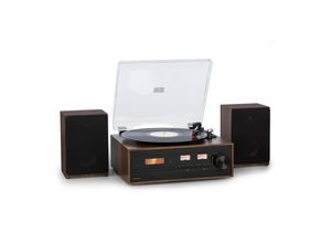 4060656501944 - Oxford SE Mini-Stereoanlage DAB+ FM BT-Funktion Vinyl CD AUX-In Schwarz