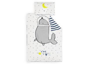 4060656502187 - Sleepwise - Kinderbettwäsche 135x200 ÖKO-Tex Zertifiziert 2tlg Bettwäsche Kinder mit Kissenbezug 80x80 cm Extraweiche Mikrofaser Kinder Bettwäsche