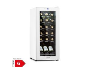 4060656502859 - Shiraz 18 Slim Uno Weinkühlschrank 50l 18Fl Touch-Bedienfeld 5-18°C Weiß 50 Liter   18 Flaschen