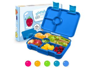 4060656507236 - Schmatzfatz Brotdose Kinder mit Fächern bpa Frei Lunchbox Kinder Bento Box Kinder Brotbox für Mädchen & Jungen Snackbox Perfekt für Schule