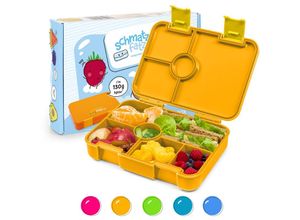 4060656507267 - Schmatzfatz Brotdose Kinder mit Fächern bpa Frei Lunchbox Kinder Bento Box Kinder Brotbox für Mädchen & Jungen Snackbox Perfekt für Schule