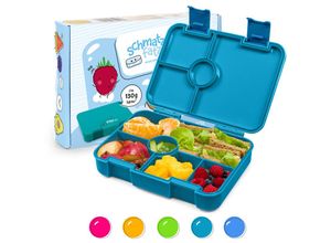 4060656507274 - Schmatzfatz Brotdose Kinder mit Fächern bpa Frei Lunchbox Kinder Bento Box Kinder Brotbox für Mädchen & Jungen Snackbox Perfekt für Schule