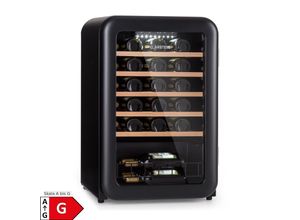 4060656512445 - Vinetage 49 Uno Weinlagerschrank 110 Ltr   49 Fl 4-22°C Retro Schwarz 49 Flaschen 1 Kühlzone