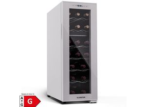 4060656520051 - Shiraz 18 Duo Weinkühlschrank 2 Zonen 53L 18 Flaschen 5-18 °C Touch Weiß 18 Flaschen 2 Kühlzonen