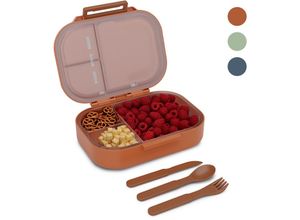 4060656520747 - Schmatzfatz Lunchbox Unterteilte Brotdose für Erwachsene & Kinder Lunchbox mit Fächern Bento-Box für Schule & Kita BPA-Freie Schuldose