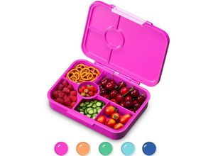 4060656521508 - Lunchbox Unterteilte Brotdose Kinder Lunchbox mit Fächern Bunte Bento-Box für Schule & Kita BPA-Freie Schuldose für