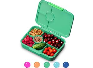 4060656521522 - Lunchbox Unterteilte Brotdose Kinder Lunchbox mit Fächern Bunte Bento-Box für Schule & Kita BPA-Freie Schuldose für