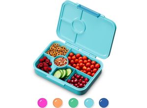 4060656521546 - Lunchbox Unterteilte Brotdose Kinder Lunchbox mit Fächern Bunte Bento-Box für Schule & Kita BPA-Freie Schuldose für