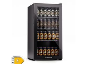 4060656522079 - Beersafe 74 Slim Kühlschrank 74 Liter 3 Böden Panoramaglastür Onyx 74 Liter