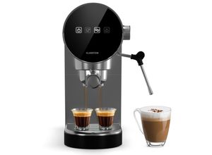 4060656522673 - Furore Espressomaschine Edelstahl kompakt 20 bar Digitaldisplay 2 Tassen Silber