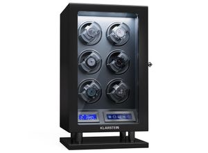 4060656523786 - Uhrenbeweger für Automatikuhren Automatik-Uhrenbeweger für 6 Uhren Automatikuhr Uhrenbeweger mit Acryl-Tür Automatischer Uhrenbeweger Blaue LEDs