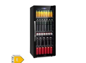 4060656526879 - Beersafe 7XL Kühlschrank 242 Liter 5 Böden Panoramaglastür Edelstahl Onyx 242 Liter