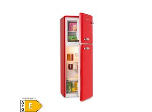 4060656527241 - Audrey Kühl- & Gefrierkombination 97l 39l Retro-Look 2 Böden Rot 97 39 Liter 4060656527241 - Audrey Kühl- & Gefrierkombination 97l 39l Retro-Look 2 Böden Rot 97 39 Liter